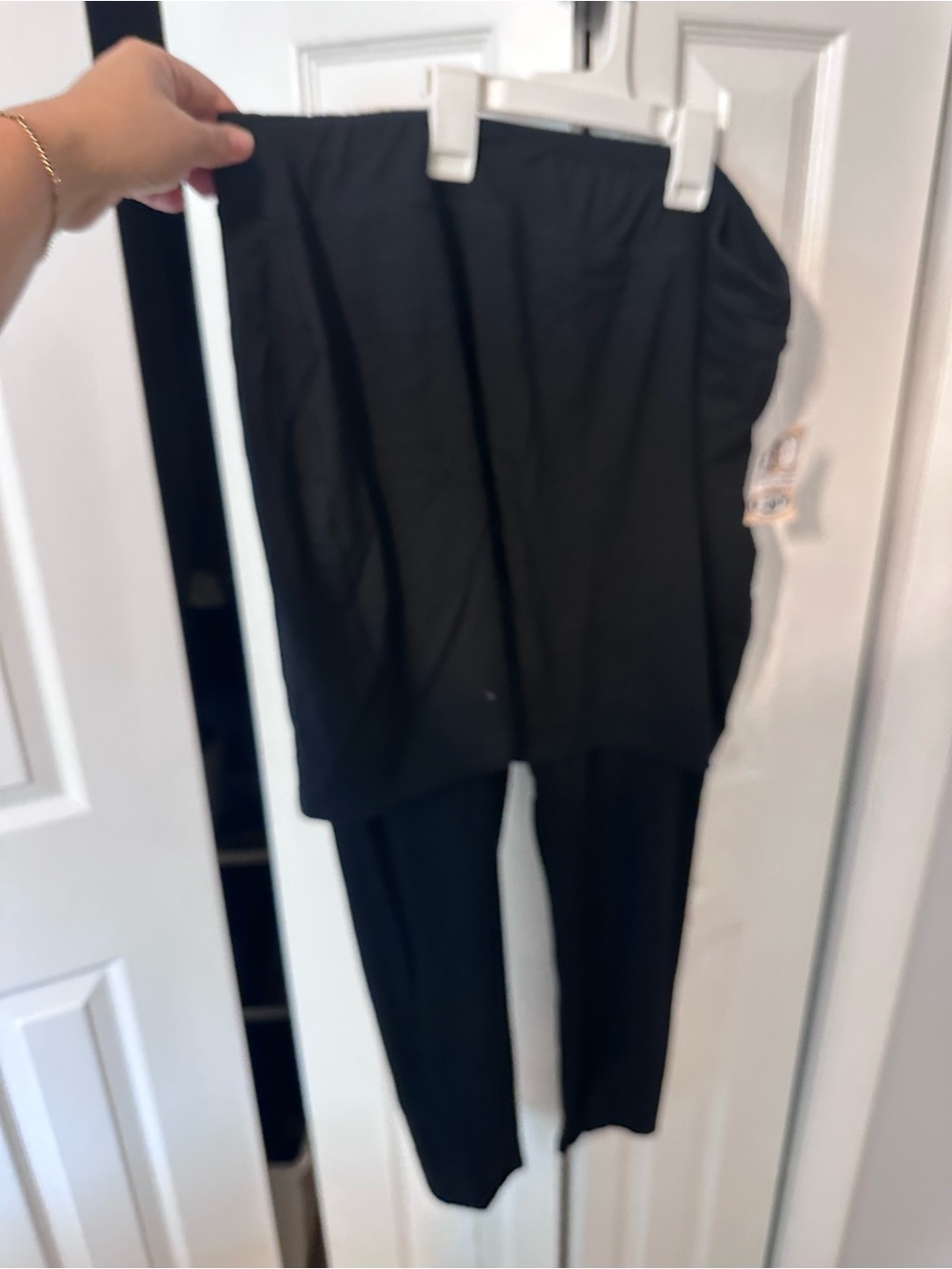 Eileen Fisher Black skirt and legging combo - Picture 5 of 8